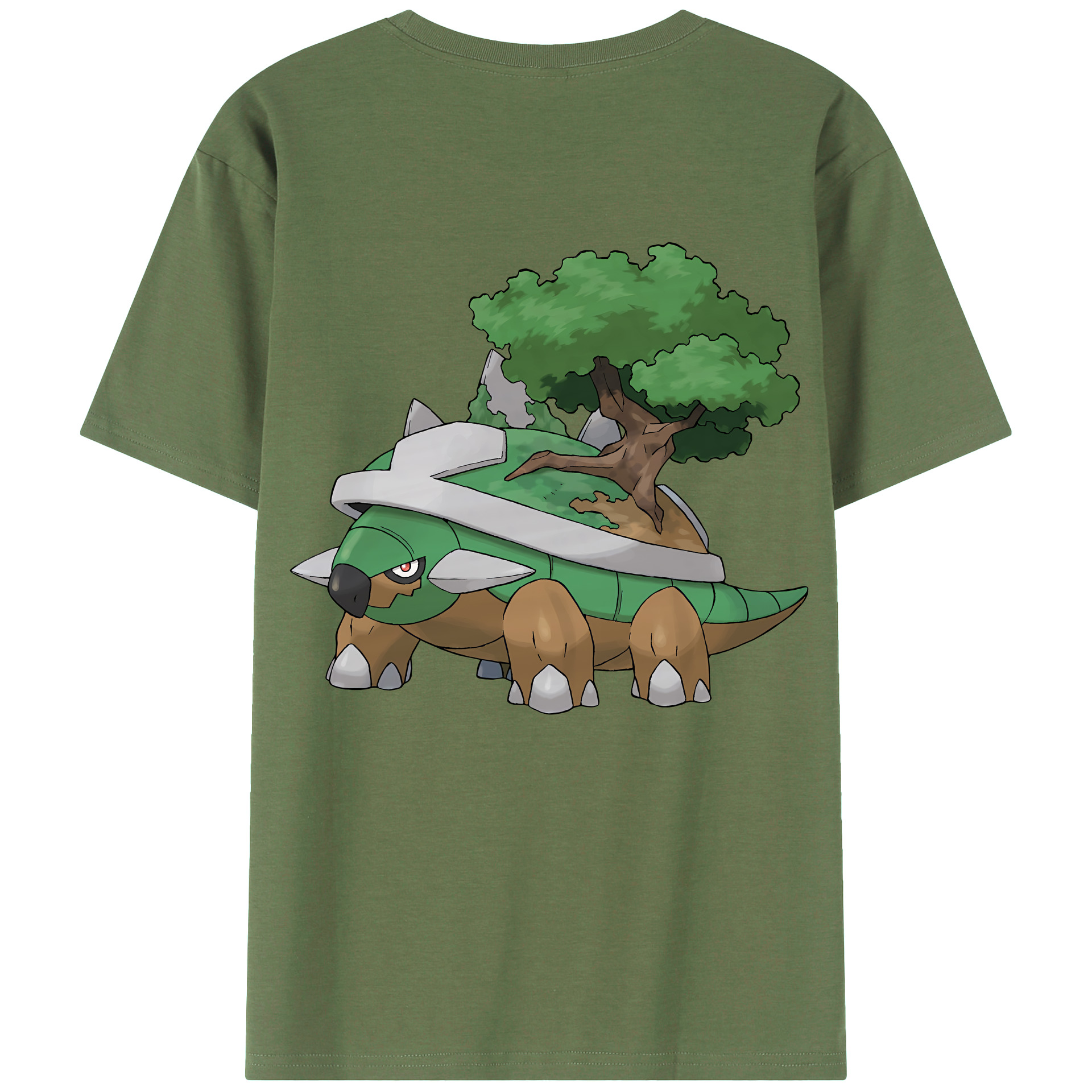 （画像用） ポケットモンスター Pokémon 綿100％ メンズ半袖Tシャツ（バックプリント） 通気性